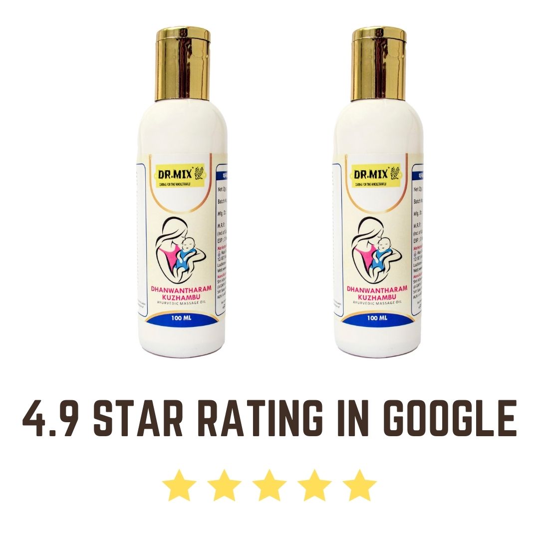 Dr. Mix Ayurvedic Massage Oil - Increase Breast Milk Supply and Reduce Stretch Marks in pregnancy