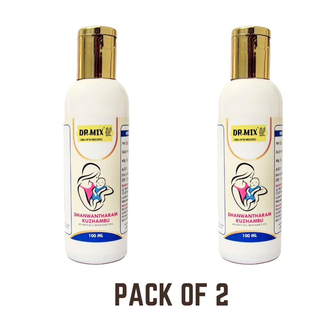 Dr. Mix Ayurvedic Massage Oil - Increase Breast Milk Supply and Reduce Stretch Marks in pregnancy