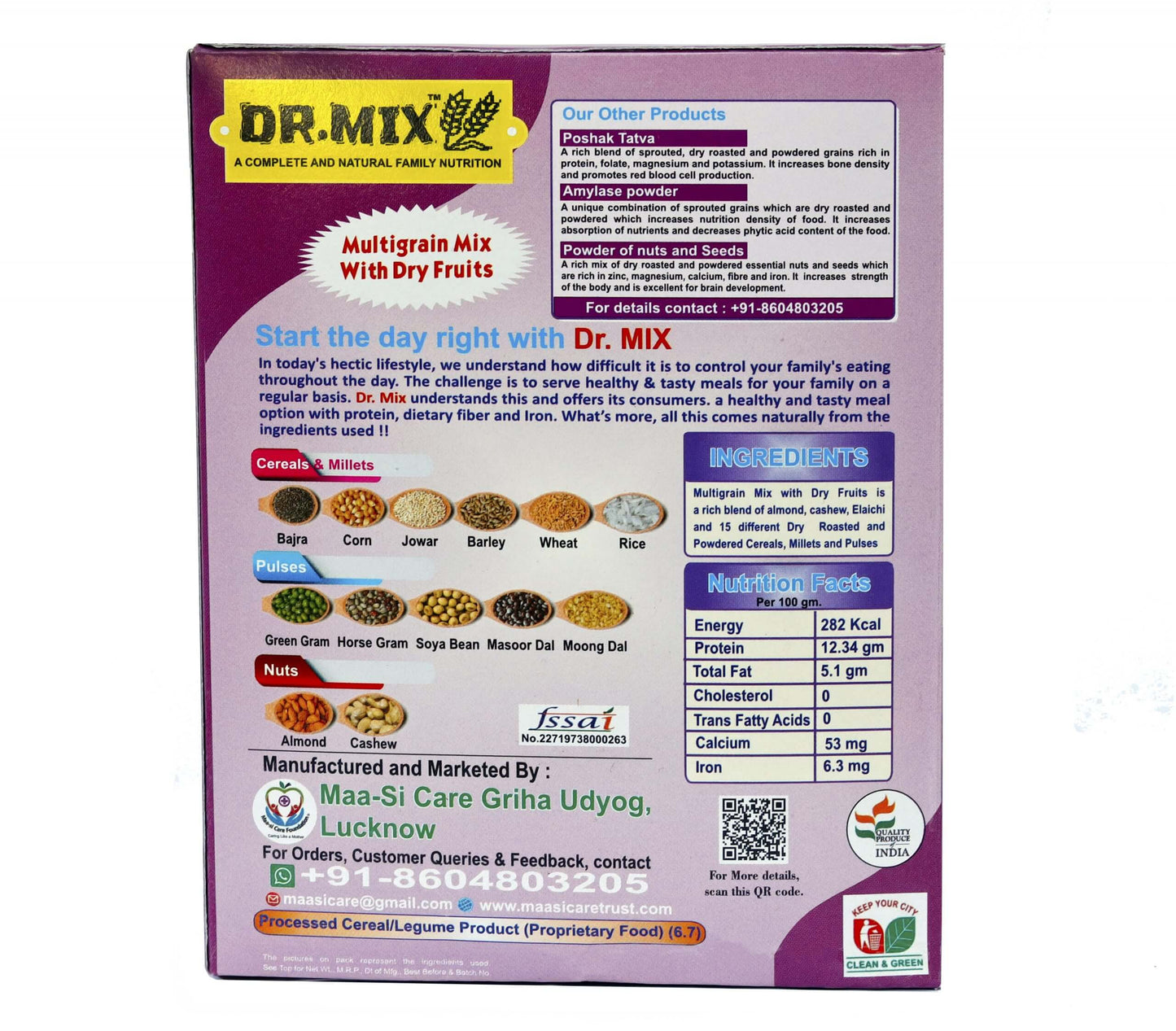 Dr. Mix Multigrain Mix with Dry Fruits